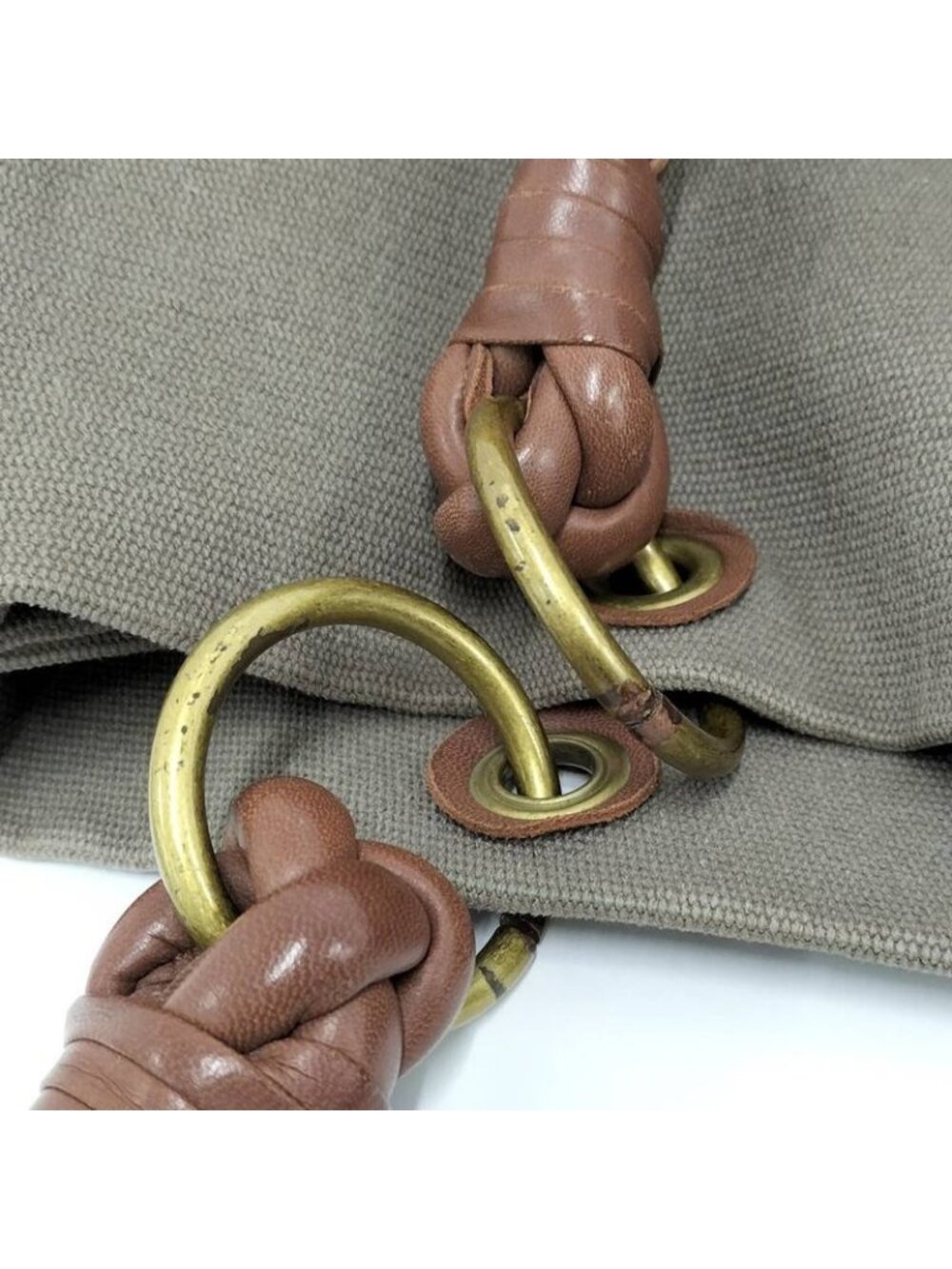 Bottega Veneta Tote Canvas Brown - Picture 6 of 9
